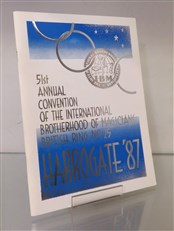 51st Annual Convention of the International Brotherhood of Magicians British Ring No 25 Harrogate '87