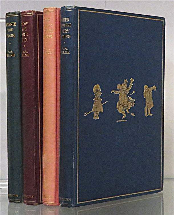 Complete Set of Pooh Books, Winnie The Pooh, The House At Pooh Corner, When We Were Very Young and Now We Are Six.