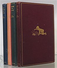 Complete Set of Pooh Books, Winnie The Pooh, The House At Pooh Corner, When We Were Very Young and Now We Are Six.