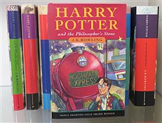 Harry Potter Complete Set of Seven Volumes Philosopher's Stone signed by J. K. Rowling First and Mixed Editions