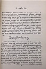 A Study of George Orwell