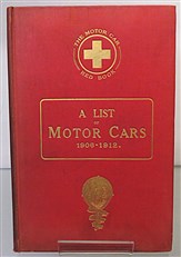 A List of Motor Cars 1906-1912
