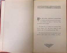 A List of Motor Cars 1906-1911