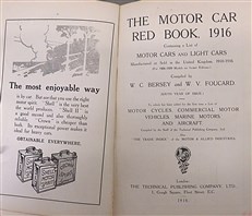 The Motor Car Red Book 1916