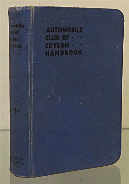 The Automobile Club Of Ceylon Handbook 