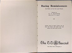 Racing Reminiscences