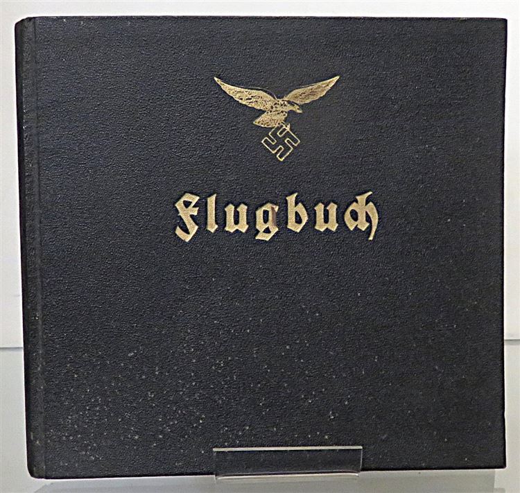 Flugbuch Started 1938 Finished 1940 Flight Log 