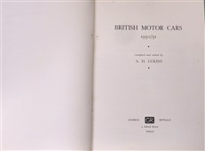 British Motor Cars 1950/51 (Signed by Raymond Mays)