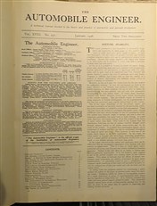 The Automobile Engineer Six Volumes from 1926 to 1931