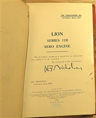 Air Publication 882 2nd Edition, March, 1926 LION Series 11B Aero Engine 