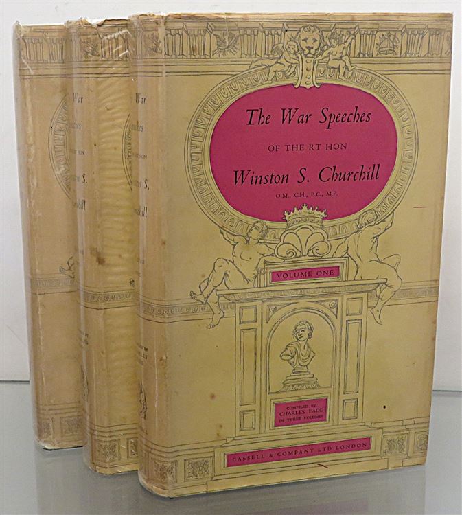 The War Speeches Of The RT Hon Winston S. Churchill First Edition in three volumes 
