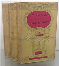 The War Speeches Of The RT Hon Winston S. Churchill First Edition in three volumes 