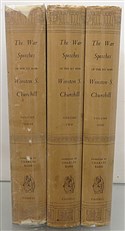 The War Speeches Of The RT Hon Winston S. Churchill First Edition in three volumes 
