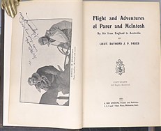 Flight And Adventures of Parer and McIntosh By Air from England to Australia Signed