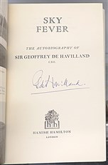 Sky Fever The Autobiography of Sir Geoffrey De Havilland Signed First Edition