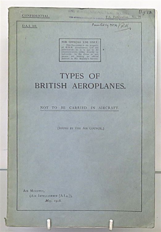 Types Of British Aeroplanes F.S. Publication No. 21