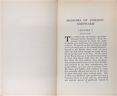 Memoirs of Gordon Shephard (Signed by Lady Shephard)