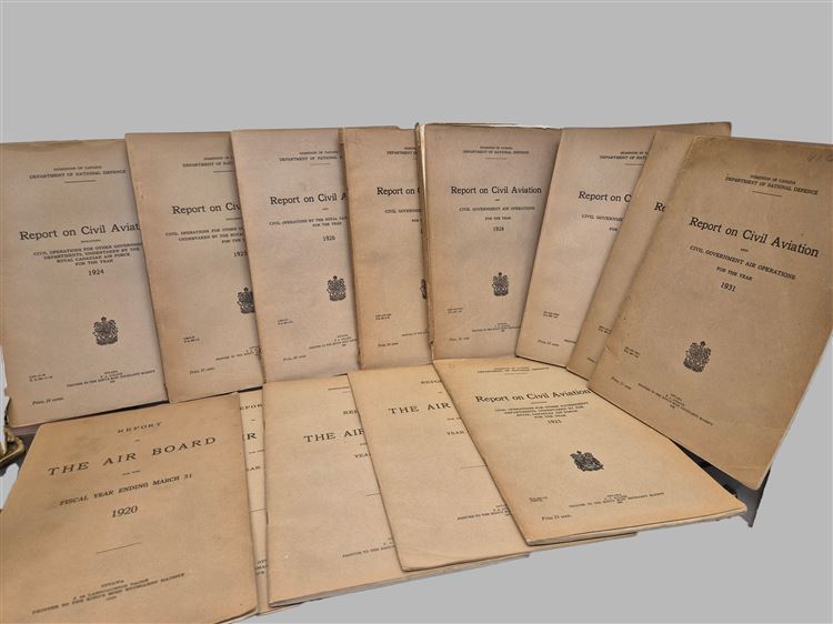 Rare 1920–1931 Canadian Air Board & RCAF Annual Reports – Complete Early Run