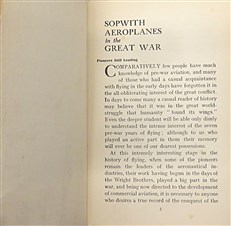 Sopwith Aeroplanes in the Great War