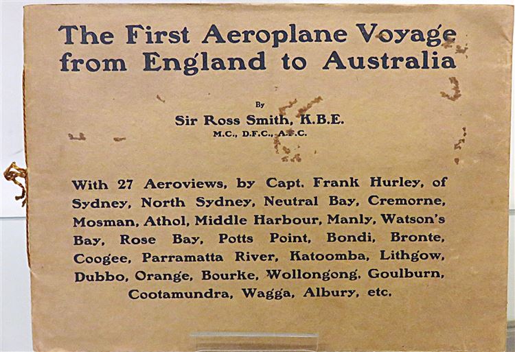 The First Aeroplane Voyage from England to Australia