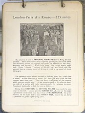 Flying Map of the London Paris Route