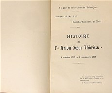 Histoire de l'Avion Soeur Therese 1917-1918