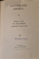 Australian Airmen History of the 4th Squadron Australian Flying Corps
