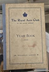 The Royal Aero Club 1st handbook 1st Issue 1910 - 1914 Five Handbooks