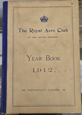 The Royal Aero Club 1st handbook 1st Issue 1910 - 1914 Five Handbooks