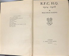 R.F.C. H.Q. 1914-1918 (Signed by the Author)