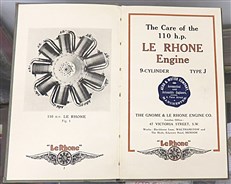 The Care of the 110 h.p. Le Rhone Engine 9-cylinder Type J. Instruction Book No. 8