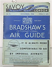 Bradshaw's International Air Guide November 1934 Original Copy