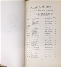 International Caterpillar Club 1925-1933