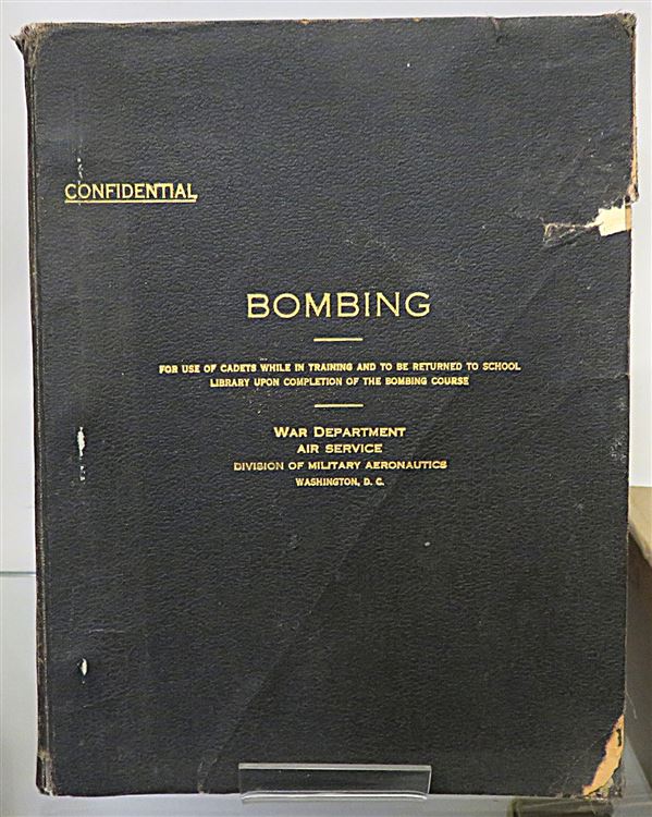 US Air Service War Department Outlined and Detailed Curriculum for Advanced Bombing Schools