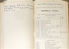 Notes for Equipment of Officers: Royal Flying Corps (Inscribed by an Officer)
