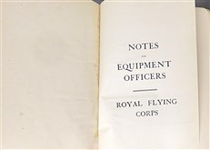 Notes for Equipment of Officers: Royal Flying Corps (Inscribed by an Officer)