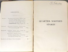 Notes for Equipment of Officers: Royal Flying Corps (Inscribed by an Officer)