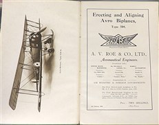 Erecting and Aligning Avro Biplanes Type 504 (Inscribed by a previous owner)