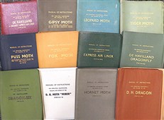 Set of 12 Original De Havilland Aircraft Manuals