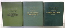 Set of 12 Original De Havilland Aircraft Manuals