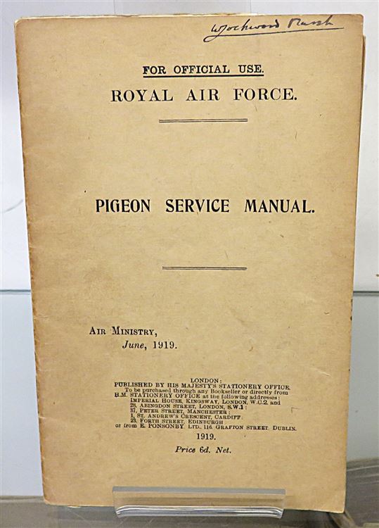 Royal Air Force Pigeon Service Manual