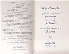 The Tales of Beedle the Bard (First Edition in Clamshell Case)