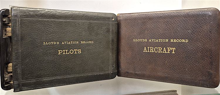 Lloyd’s Aviation Record: A Rare Pair of Early 1920s Pilot and Aircraft Registers