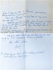 Handwritten Record of Aeroplanes seen starting from April 7th 1940 (with letter from an RAF Officer in Training)