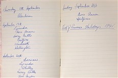 Handwritten Record of Aeroplanes seen starting from April 7th 1940 (with letter from an RAF Officer in Training)