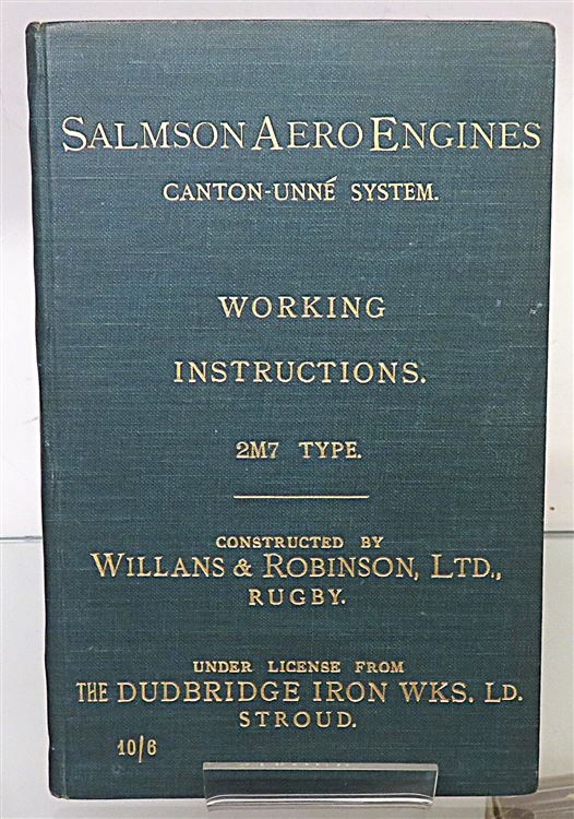 Salmson Aero Engines Canton-Unne System Working Instructions