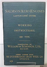 Salmson Aero Engines Canton-Unne System Working Instructions