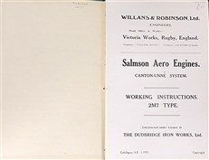 Salmson Aero Engines Canton-Unne System Working Instructions
