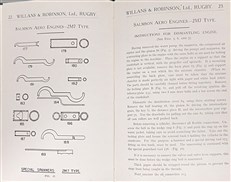 Salmson Aero Engines Canton-Unne System Working Instructions