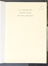 An aeroplane flight with Wilbur Wright 